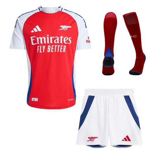 Player Version Arsenal Home  Soccer Jersey Kit(Jersey+Shorts+Socks) 2024/25 footmaillots.fr