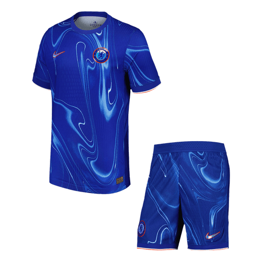 Player Version Chelsea Home  Soccer Jersey Kit(Jersey+Shorts) 2024/25 footmaillots.fr