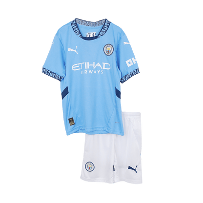 Kid's Manchester City Home  Soccer Jersey Kit(Jersey+Shorts) 2024/25 footmaillots.fr
