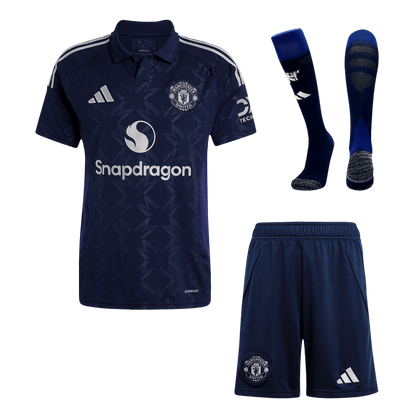 Manchester United Away  Soccer Jersey Kit(Jersey+Shorts+Socks) 2024/25 footmaillots.fr