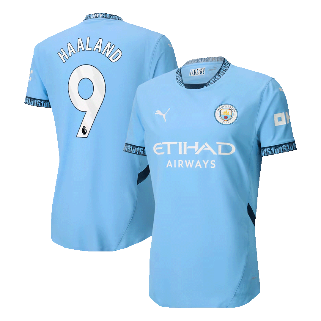 Player Version HAALAND #9 Manchester City Home  Soccer Jersey 2024/25 footmaillots.fr