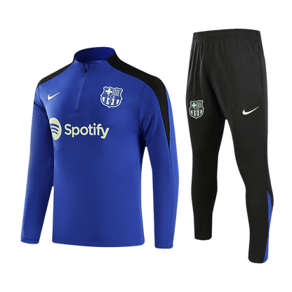 Barcelona Zipper Sweatshirt Kit(Top+Pants) 2024/25 footmaillots.fr