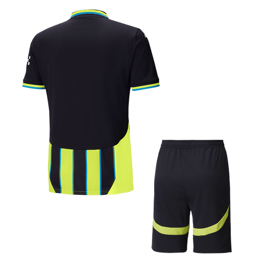 Manchester City Away  Soccer Jersey Kit(Jersey+Shorts) 2024/25 footmaillots.fr