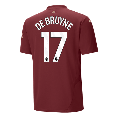 DE BRUYNE #17 Manchester City Third Away  Soccer Jersey 2024/25 footmaillots.fr