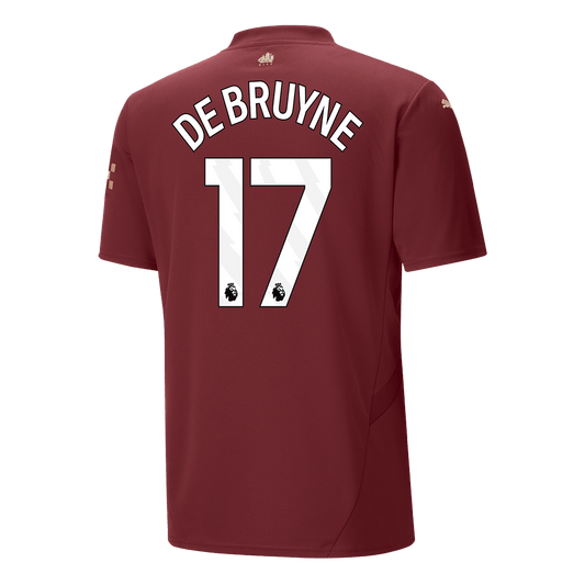 DE BRUYNE #17 Manchester City Third Away  Soccer Jersey 2024/25 footmaillots.fr