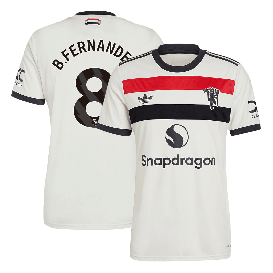 B.FERNANDES #8 Manchester United Third Away  Soccer Jersey 2024/25 footmaillots.fr