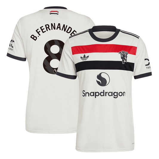 B.FERNANDES #8 Manchester United Third Away  Soccer Jersey 2024/25 footmaillots.fr