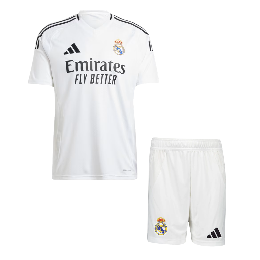 Real Madrid Home  Soccer Jersey Kit(Jersey+Shorts) 2024/25 footmaillots.fr