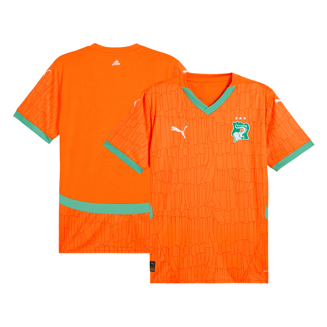C?te d'Ivoire Home  Soccer Jersey 2024/25 footmaillots.fr
