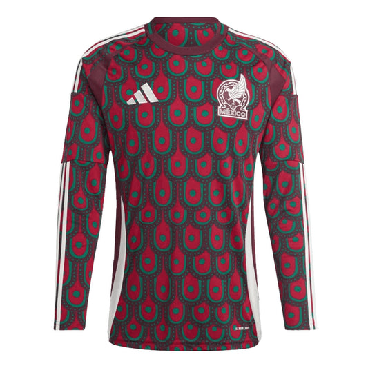 Men's Mexico Home Long Sleeve Soccer Jersey Copa América 2024 footmaillots.fr