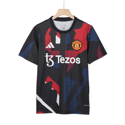 Manchester United Pre-Match  Soccer Jersey 2024/25 footmaillots.fr