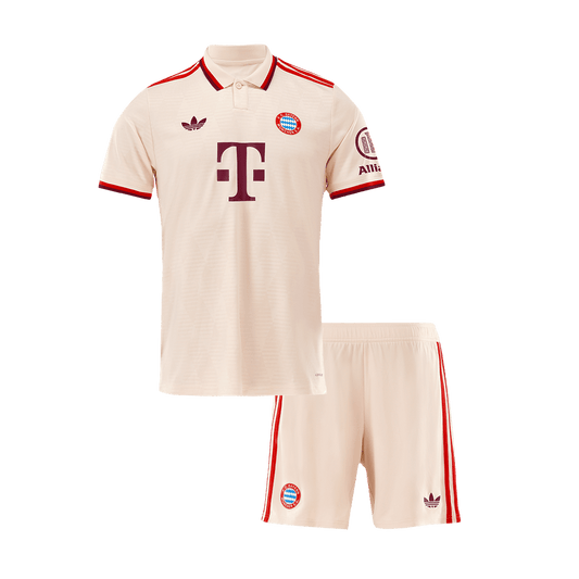 Kid's Bayern Munich Third Away  Soccer Jersey Kit(Jersey+Shorts) 2024/25 - UCL footmaillots.fr
