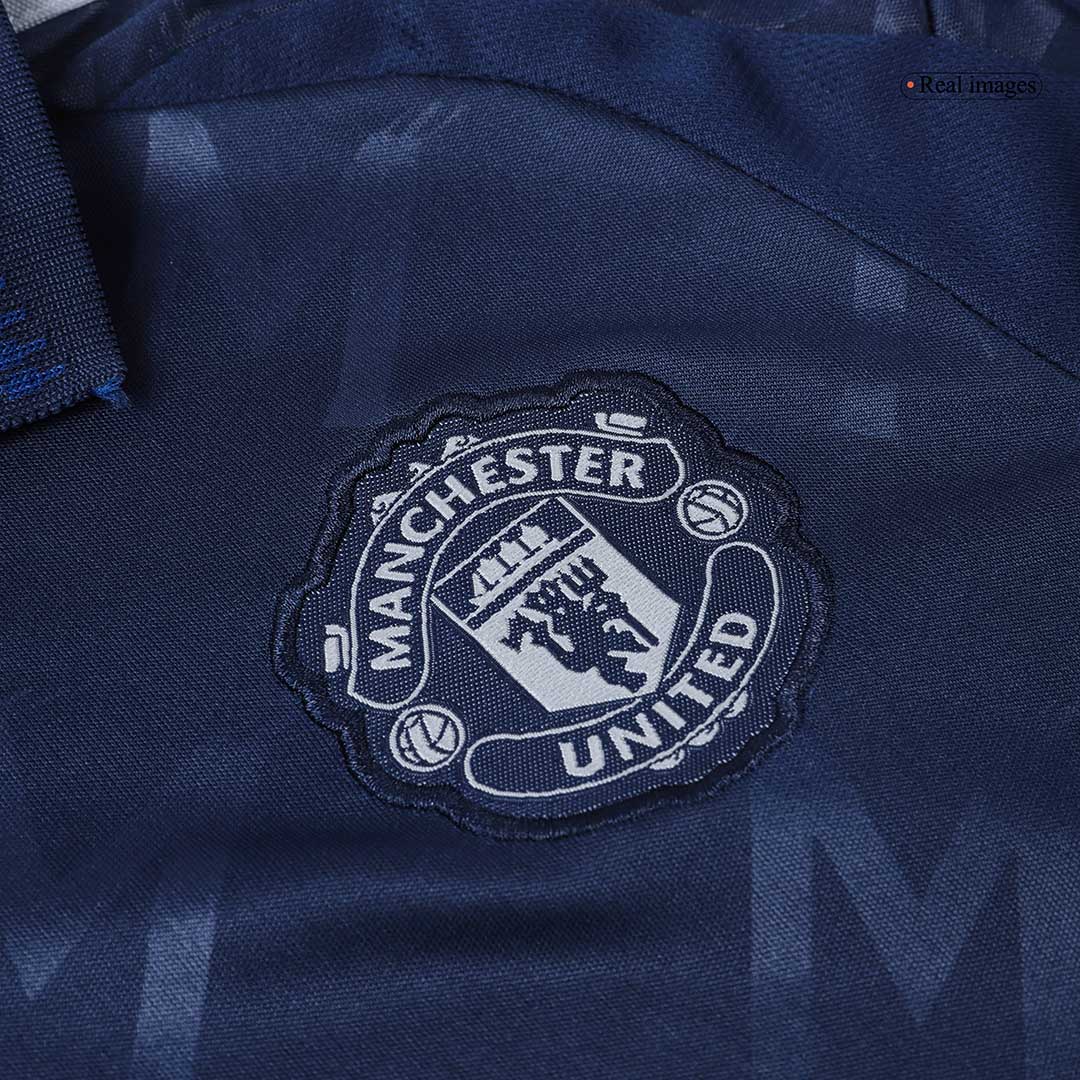 Kid's Manchester United Away  Soccer Jersey Kit(Jersey+Shorts) 2024/25 footmaillots.fr