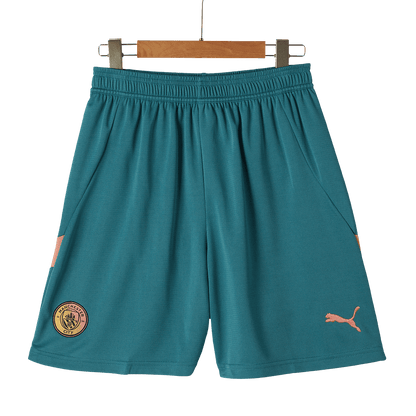 Manchester City Fourth Away Soccer Shorts 2024/25 - UCL footmaillots.fr