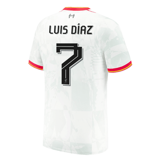 LUIS DÍAZ  #7 Liverpool Third Away  Soccer Jersey 2024/25 footmaillots.fr