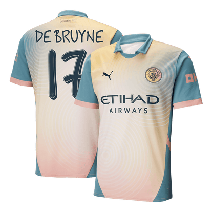 DE BRUYNE #17 Manchester City Fourth Away  Soccer Jersey 2024/25 - Definitely City footmaillots.fr