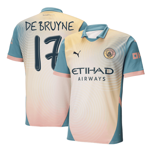 DE BRUYNE #17 Manchester City Fourth Away  Soccer Jersey 2024/25 - Definitely City footmaillots.fr
