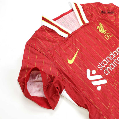 Player Version VIRGIL #4 Liverpool Home  Soccer Jersey 2024/25 footmaillots.fr