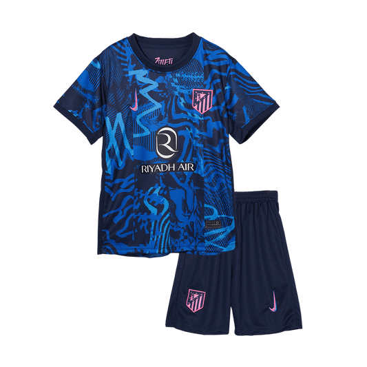 Kid's Atletico Madrid Third Away  Soccer Jersey Kit(Jersey+Shorts) 2024/25 footmaillots.fr