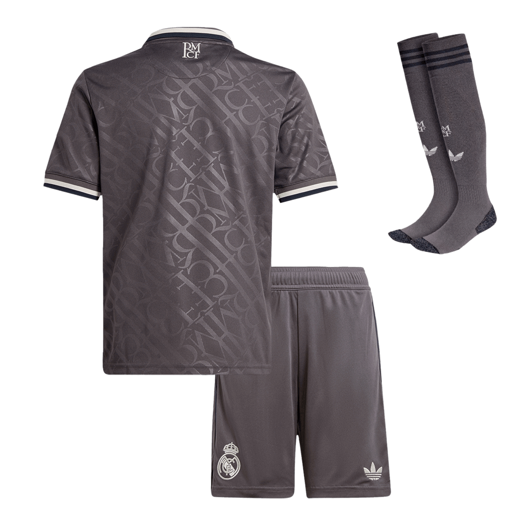 Kid's Real Madrid Third Away  Soccer Jersey Kit(Jersey+Shorts+Socks) 2024/25 footmaillots.fr