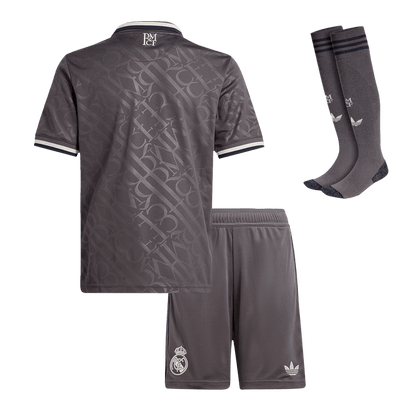 Kid's Real Madrid Third Away  Soccer Jersey Kit(Jersey+Shorts+Socks) 2024/25 footmaillots.fr