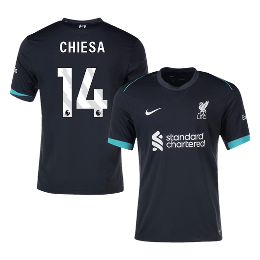 CHIESA #14 Liverpool Away  Soccer Jersey 2024/25 footmaillots.fr