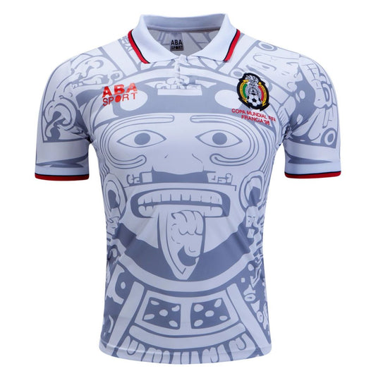 Mexico Away Retro Soccer Jersey 1998 footmaillots.fr