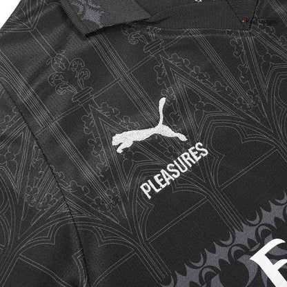 Kid's AC Milan x Pleasures Fourth Away  Soccer Jersey Kit(Jersey+Shorts) 2023/24 footmaillots.fr