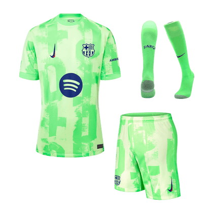 Barcelona Third Away  Soccer Jersey Kit(Jersey+Shorts+Socks) 2024/25- (Spotify Logo Without Text) footmaillots.fr