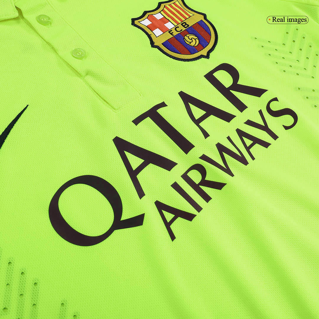 Retro MESSI #10 2014/15 Barcelona Third Away  Soccer Jersey footmaillots.fr