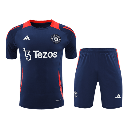Manchester United Pre-Match  Soccer Jersey Kit(Jersey+Shorts) 2024/25 footmaillots.fr