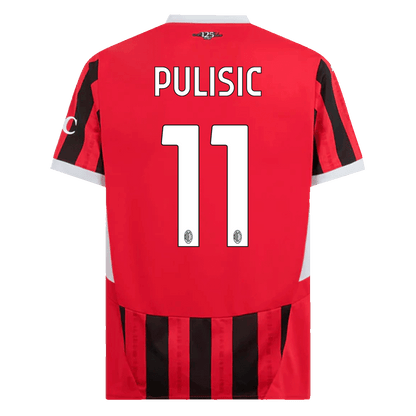 PULISIC #11 AC Milan Home  Soccer Jersey 2024/25 footmaillots.fr