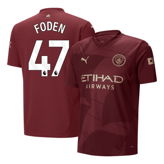 FODEN #47 Manchester City Third Away  Soccer Jersey 2024/25 footmaillots.fr