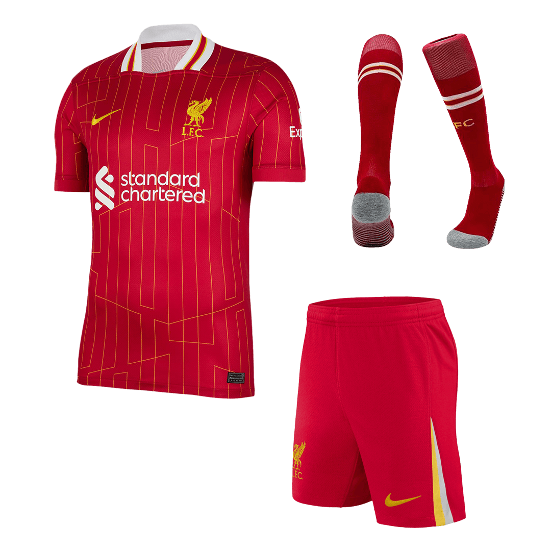 Liverpool Home  Soccer Jersey Kit(Jersey+Shorts+Socks) 2024/25 footmaillots.fr