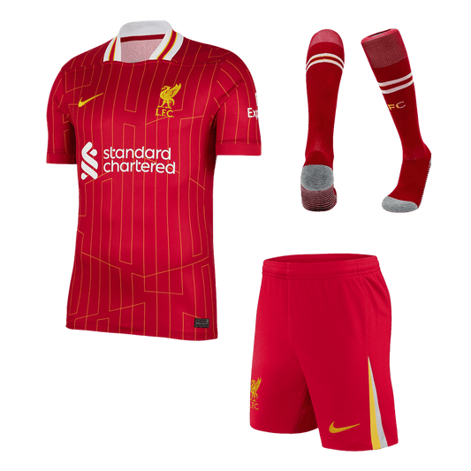Liverpool Home  Soccer Jersey Kit(Jersey+Shorts+Socks) 2024/25 footmaillots.fr