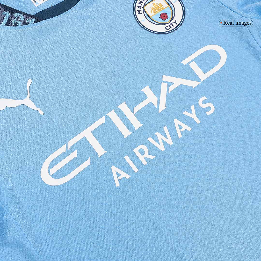 Player Version Manchester City Home  Soccer Jersey 2024/25 footmaillots.fr