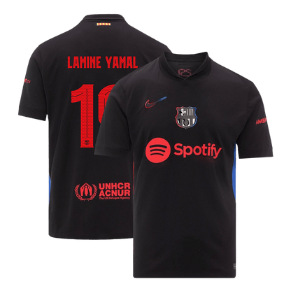 LAMINE YAMAL #19 Barcelona Away  Soccer Jersey 2024/25 footmaillots.fr