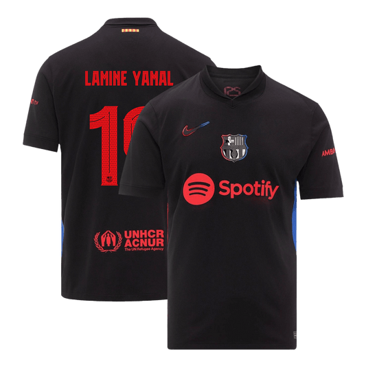 LAMINE YAMAL #19 Barcelona Away  Soccer Jersey 2024/25 footmaillots.fr