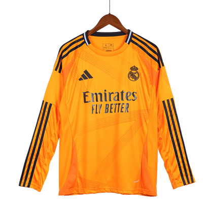 Real Madrid Away Long Sleeve  Soccer Jersey 2024/25 footmaillots.fr