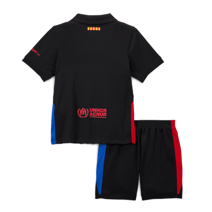 Kid's Barcelona Away  Soccer Jersey Kit(Jersey+Shorts) 2024/25 - Spotify Logo Without Text footmaillots.fr