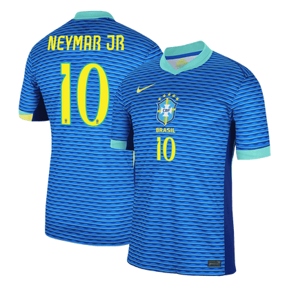 NEYMAR JR #10 Brazil Away  Soccer Jersey 2024 footmaillots.fr