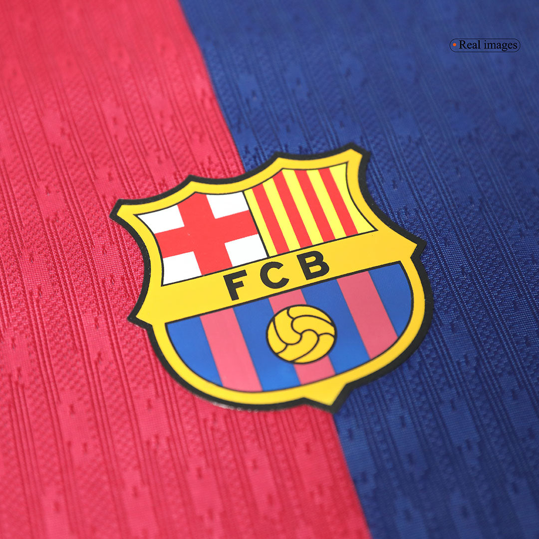 Player Version RAPHINHA #11 Barcelona Home  Soccer Jersey 2024/25 -?Spotify Logo Without Text? footmaillots.fr