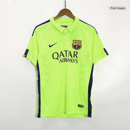 Retro MESSI #10 2014/15 Barcelona Third Away  Soccer Jersey footmaillots.fr