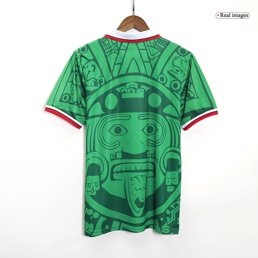 Discount Mexico Home Soccer Jersey 1998 footmaillots.fr