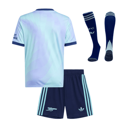 Kid's Arsenal Third Away  Soccer Jersey Kit(Jersey+Shorts+Socks) 2024/25 footmaillots.fr