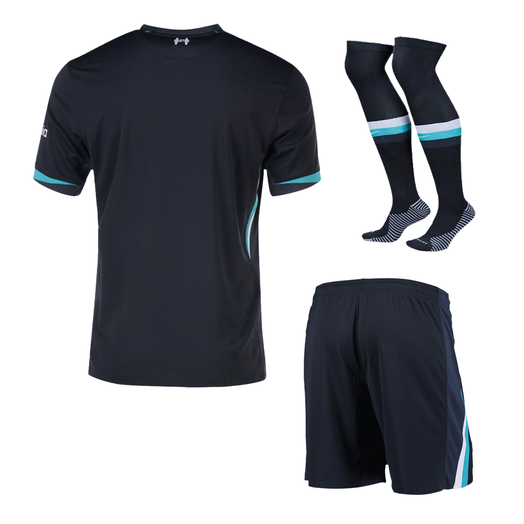 Liverpool Away  Soccer Jersey Kit(Jersey+Shorts+Socks) 2024/25 footmaillots.fr