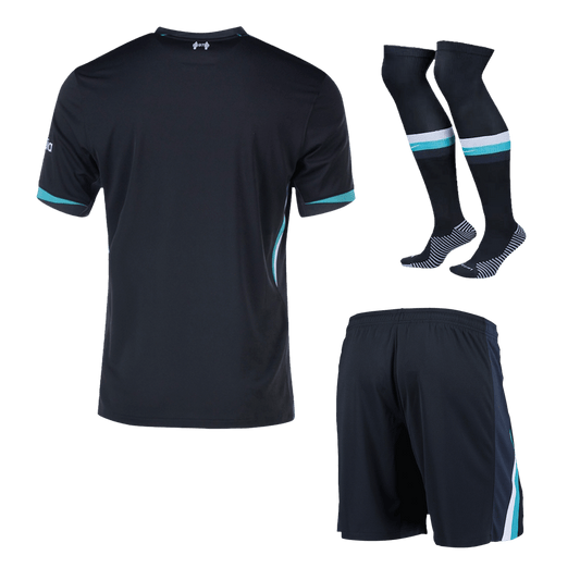 Liverpool Away  Soccer Jersey Kit(Jersey+Shorts+Socks) 2024/25 footmaillots.fr