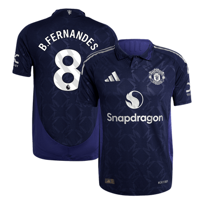 Player Version B.FERNANDES #8 Manchester United Away  Soccer Jersey 2024/25 footmaillots.fr
