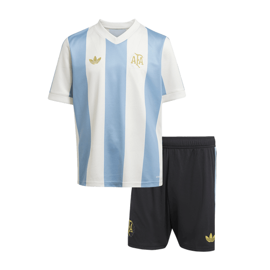 Kid's Argentina  Soccer Jersey Kit(Jersey+Shorts) 2024 - 50th Anniversary footmaillots.fr