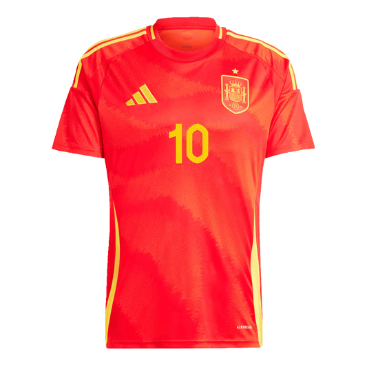 LAMINE YAMAL #10 Spain Home  Soccer Jersey Euro 2024 footmaillots.fr
